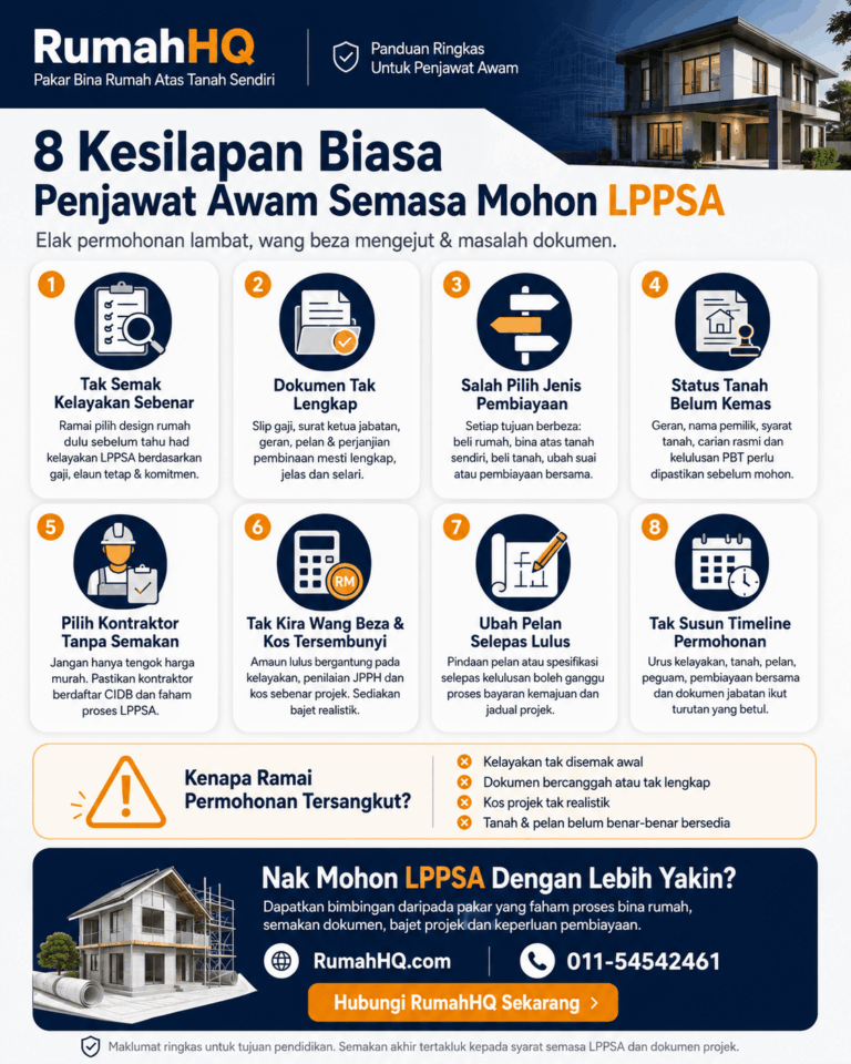 8 Kesilapan LPPSA Yang Buat Penjawat Awam Lambat Lulus Pembiayaan Rumah — No. 4 Paling Ramai Terlepas Pandang! | RumahHQ 7 8 Kesilapan LPPSA Yang Buat Penjawat Awam Lambat Lulus Pembiayaan Rumah — No. 4 Paling Ramai Terlepa