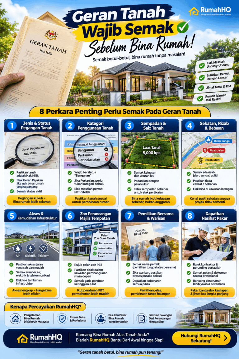 8 Perkara Wajib Semak Dalam Geran Tanah Supaya Projek Tak Tersangkut, Pinjaman Tak Ditolak & Duit Tak Hangus | RumahHQ 5 8 Perkara Wajib Semak Dalam Geran Tanah Supaya Projek Tak Tersangkut Pinjaman Tak Ditolak amp Duit T