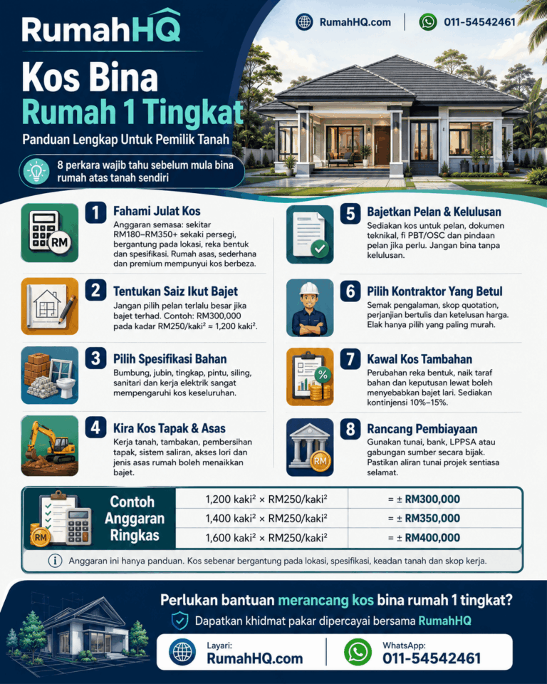 Bank vs LPPSA Untuk Bina Rumah: Jangan Pilih Pembiayaan Sebelum Faham 8 Perbezaan Besar Ini! | RumahHQ 3 ChatGPT Image Jul 4 2026 04 54 06 PM 1
