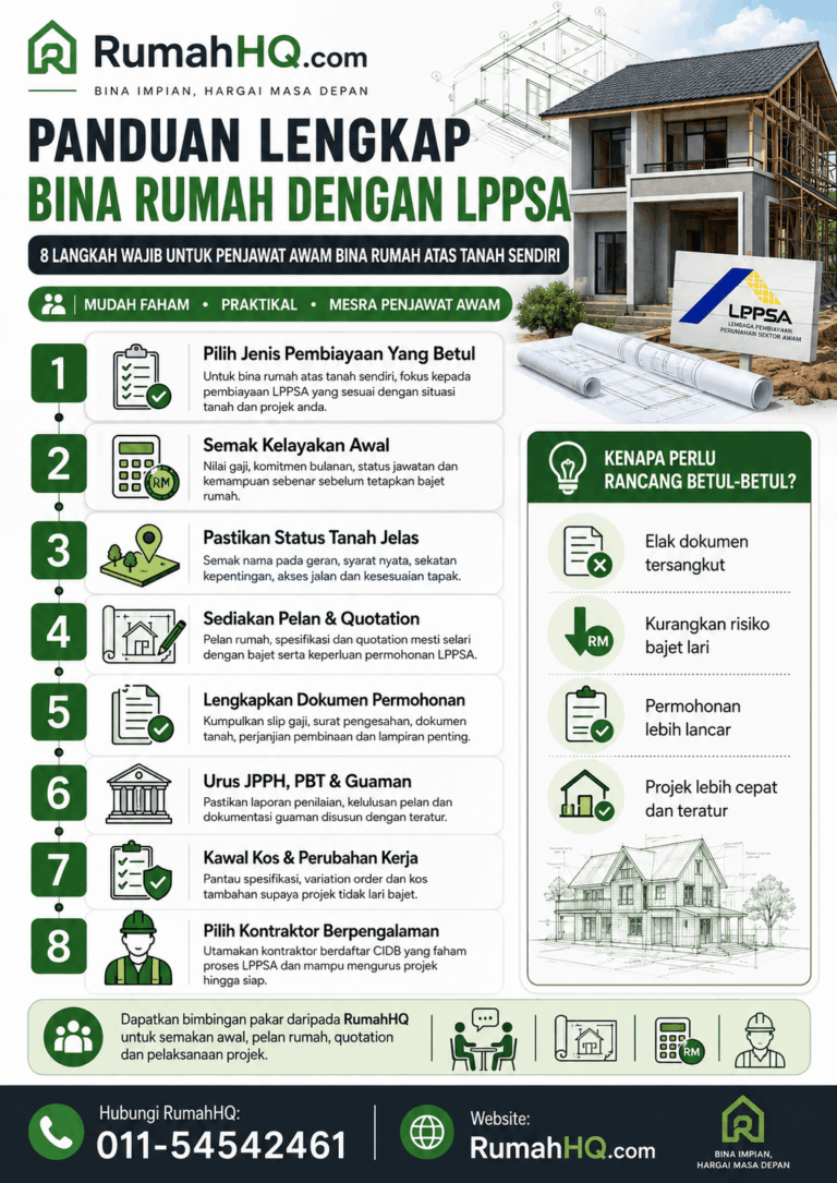Gaji Tak Cukup Tapi Nak Bina Rumah? Ini 8 Cara Tingkatkan Kelayakan Pinjaman Bina Rumah Yang Ramai Pemilik Tanah Terlepas Pandang | RumahHQ 7 panduan lgkap